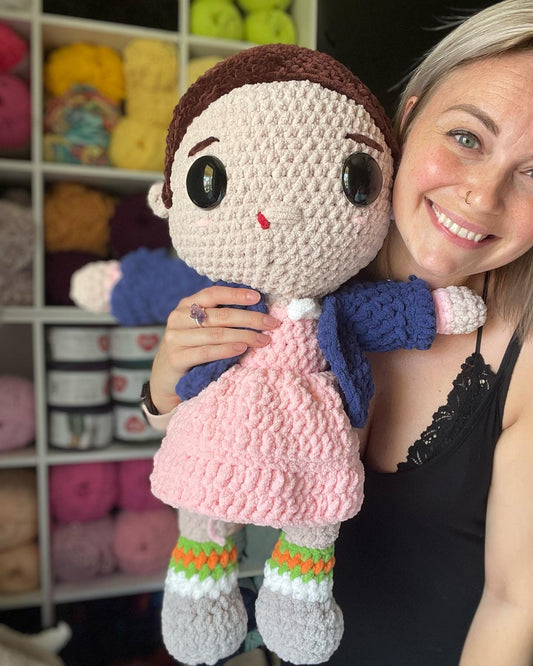 MADE TO ORDER Crocheted Doll