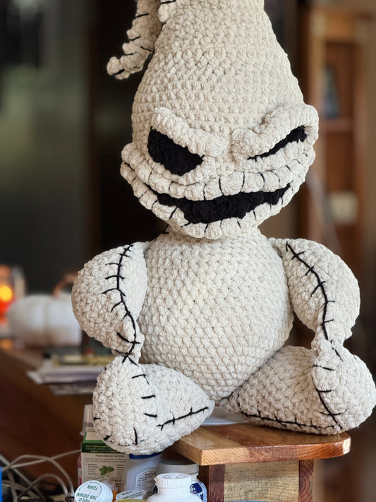 MADE TO ORDER Spooky Sack Man Plushie- Tan and Green Options !