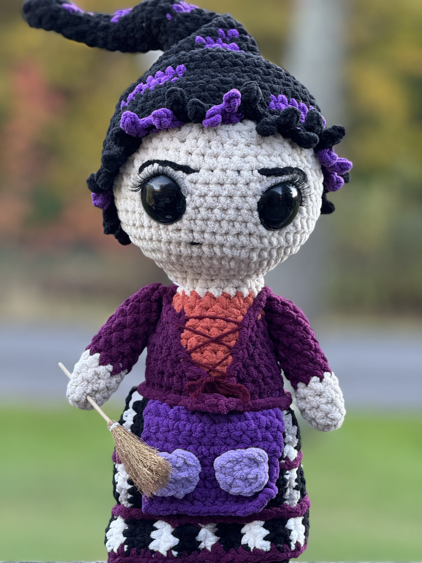 MADE TO ORDER Purple Witch Doll
