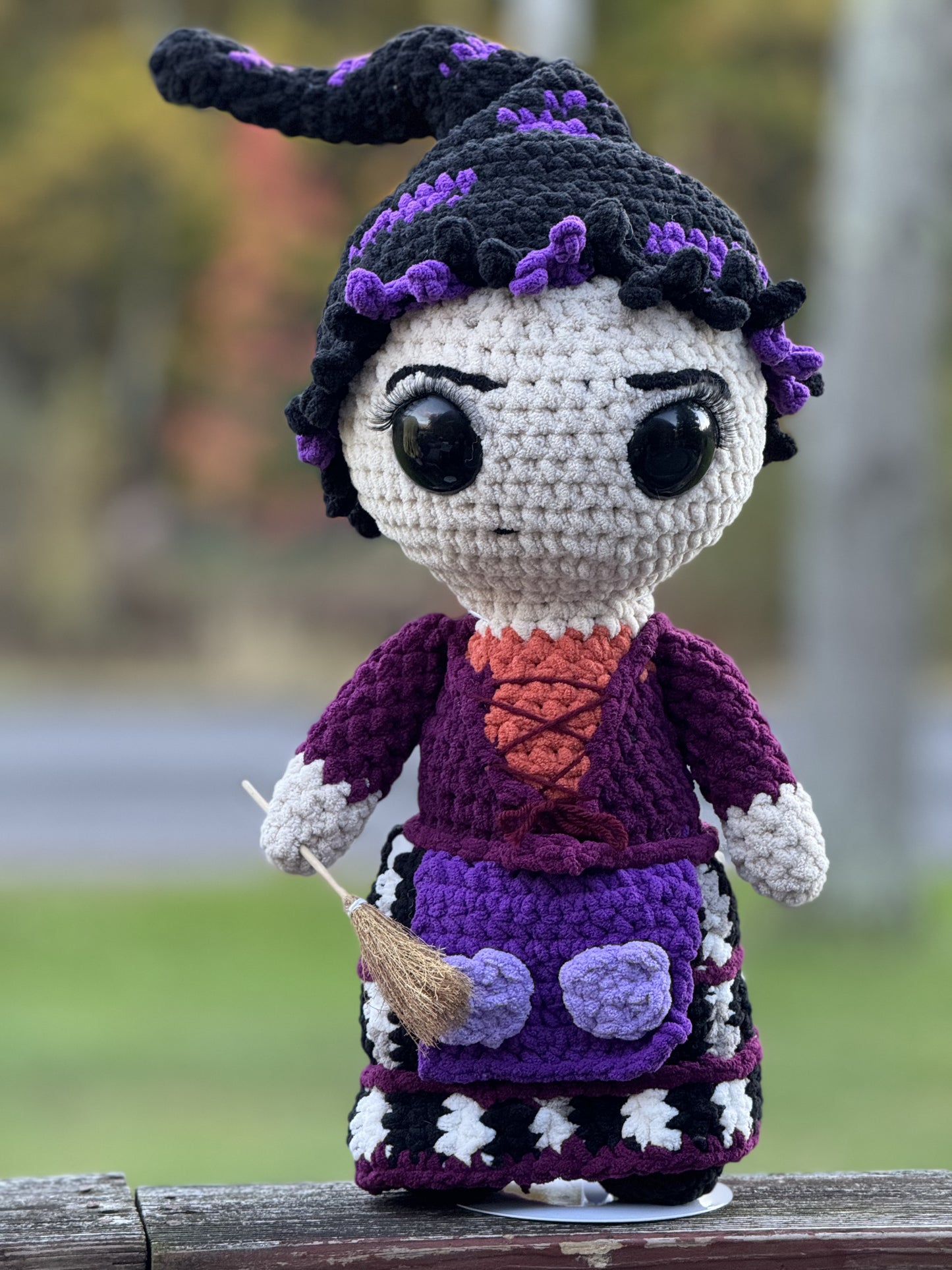 MADE TO ORDER Purple Witch Doll