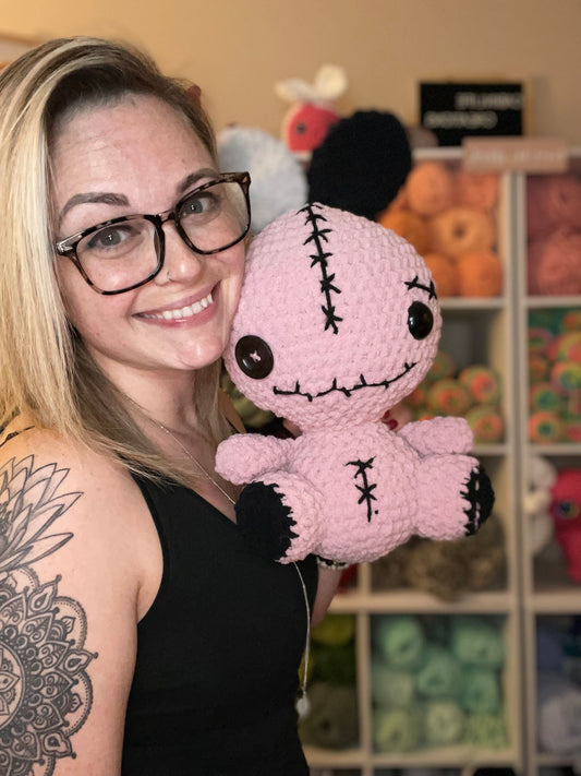 MADE TO ORDER light Pink VooDoo Bunny