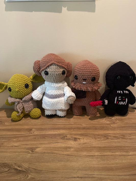 Crocheted Space plushies set !
