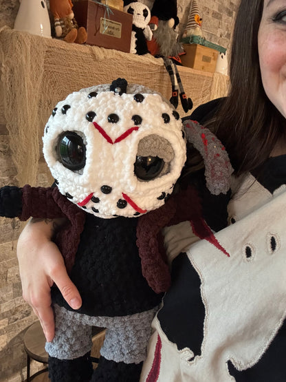 The Elm Street Executioner 🔪 | 18” Handmade Crochet Horror Doll
