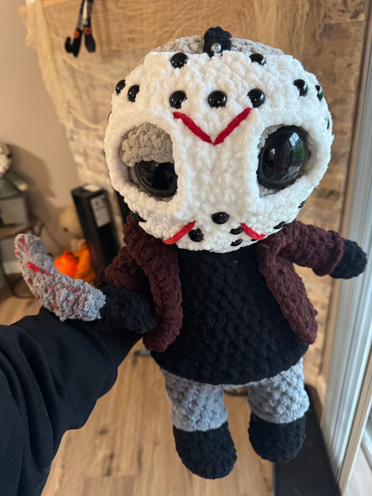 The Elm Street Executioner 🔪 | 18” Handmade Crochet Horror Doll