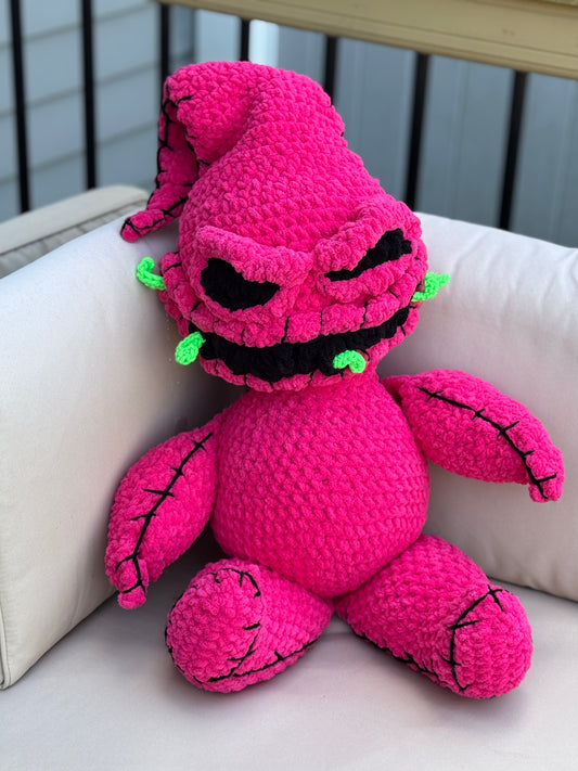 MADE TO ORDER Hot Pink Spooky Sack Man Plushie