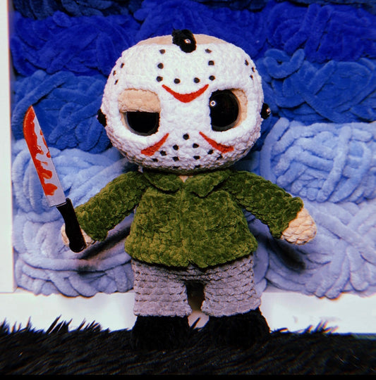Little Camp Slasher – Handmade Crochet Horror Doll | 11”