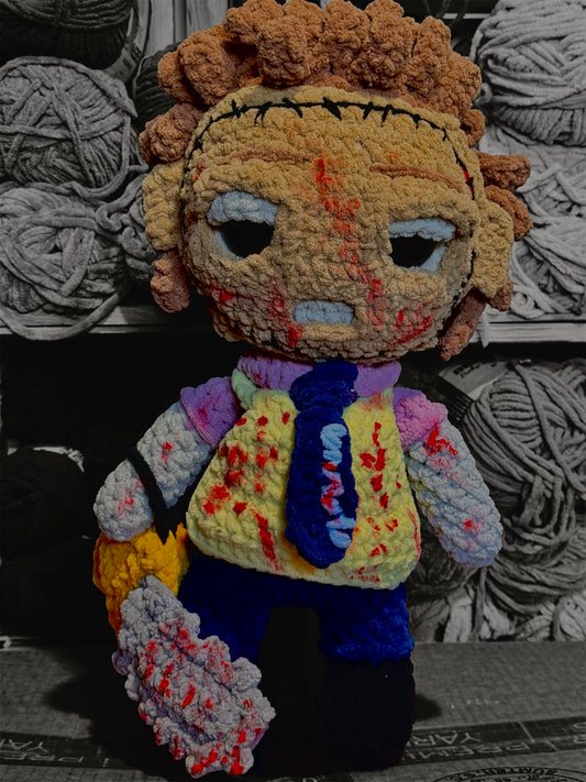 🖤 Stitchface— 18” Handmade Horror Collector Doll- With or without blood !