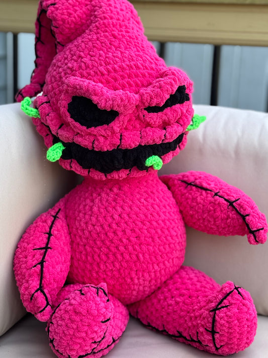 MADE TO ORDER Hot Pink Spooky Sack Man Plushie