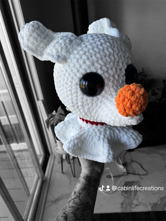 MADE TO ORDER -Crocheted Ghost Dog 🤍