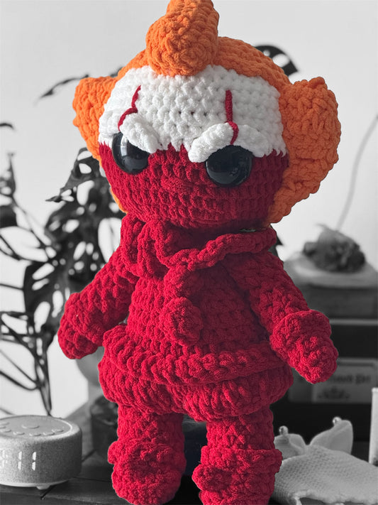 MADE TO ORDER red Clown Doll