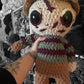 Cuddly Nightmare Slasher is perfect for any horror fans collection. He measures 18 inches tall and made with Blanket Yarn so hes super soft and great for cuddles !