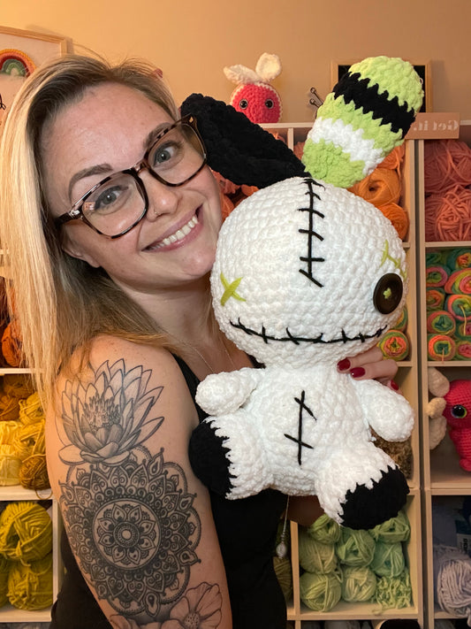 MADE TO ORDER White VooDoo Bunny